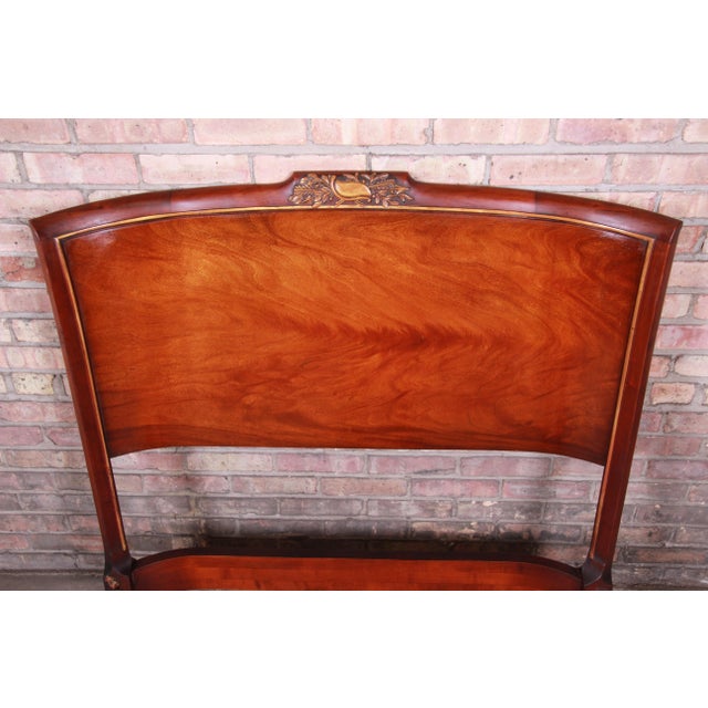Carved Mahogany Twin Headboard by Irwin, Circa 1940s Chairish