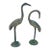 Vintage Cast Metal Cranes, a Pair For Sale