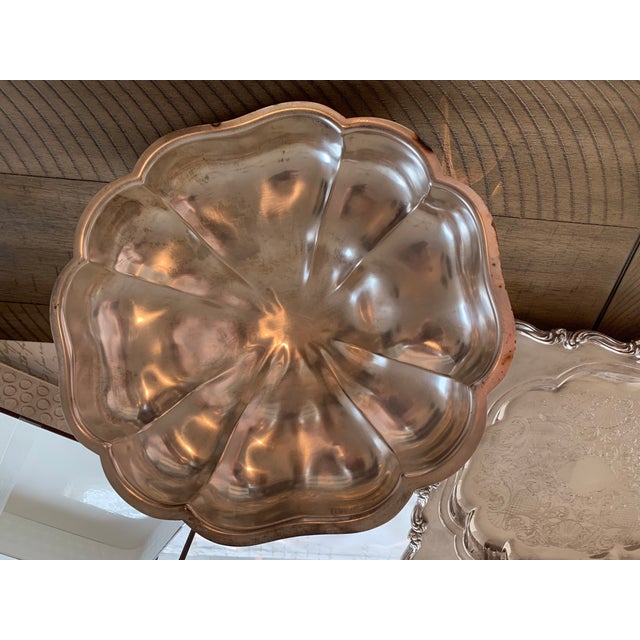 Vintage Large W&S Blackinton Chased Scroll & Drape Silverplate Entree Serving Dish For Sale - Image 11 of 13