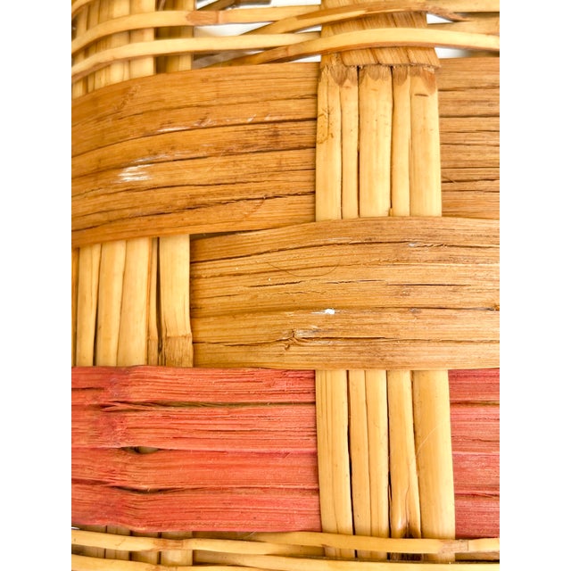 Antique French Provincial Wicker Market Basket For Sale - Image 13 of 13