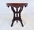Auburn Antique Aesthetic Movement Victorian Carved Mahogany Marble Top Parlor Side Table For Sale - Image 8 of 9