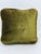 Victorian Vintage Velvet Green Victorian Tapestry Pillow For Sale - Image 3 of 8