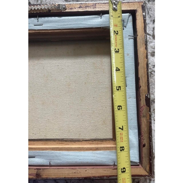 Vintage Maritime Oil Painting of Clipper Ship at Full Sail — Signed K. Maskell (K. Max) Nautical For Sale - Image 9 of 9