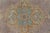 Textile Vintage Turkish Oushak Rug With All-Over Sub-Geometric Medallion Design For Sale - Image 7 of 8
