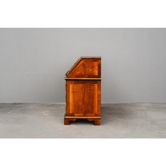 Brown Baroque Style Slant-Folding Secretary For Sale - Image 8 of 18