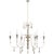 Michele Medium Chandelier in Belgian White Designer: Suzanne Kasler Canopy: 5.25" Round Mounting: Chain Shade Detail: No...