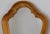 Brown Provincial Style Scalloped Wood Frame Wall Mirror For Sale - Image 8 of 12