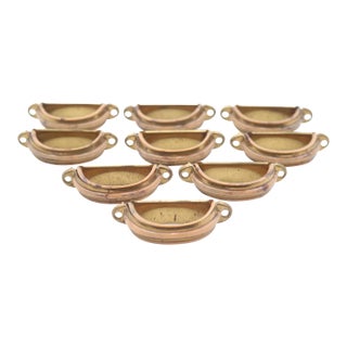 Set of Vintage 2.625 In. Art Deco Bakelite & Steel Drawer Pulls For Sale