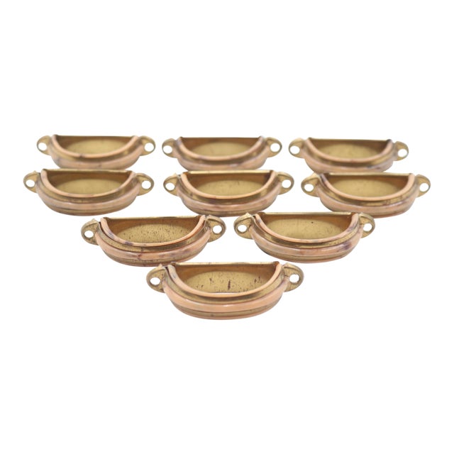 Set of Vintage 2.625 In. Art Deco Bakelite & Steel Drawer Pulls For Sale