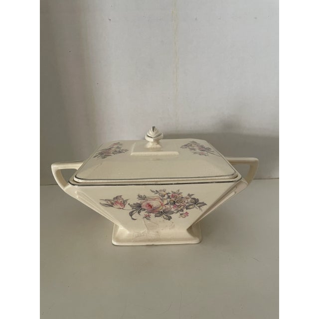 Vintage "Mary Bell" Royal China Porcelain Rectangular Covered Casserole Dish Marked For Sale - Image 9 of 9