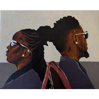 Shared Breath Contemporary Acrylic Painting For Sale