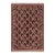 Shabby Chic Trellis 1990's Pak-Persian Black/Rust Wool Rug - 6'1'' X 9'3'' For Sale