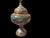 Traditional Vintage Hand Painted Copper Pedestal Urn For Sale - Image 3 of 12