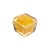 Hand Blown Murano Box in Amber With Bubbles and Brass Fittings For Sale - Image 9 of 9