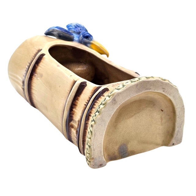 Mid 20th Century Vintage Mid-Century Japanese Pelican Log Planter For Sale - Image 5 of 10