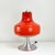 Red Glass Shade and Aluminum Table Lamp, 1970s For Sale - Image 8 of 9