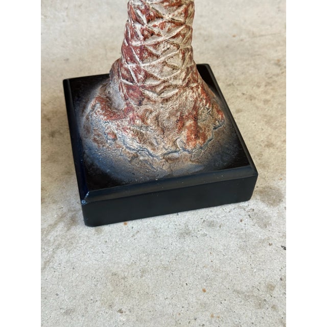 Pair of Sculptural Metal Palm Tree Candleholders by Justin Sculpture For Sale - Image 4 of 12
