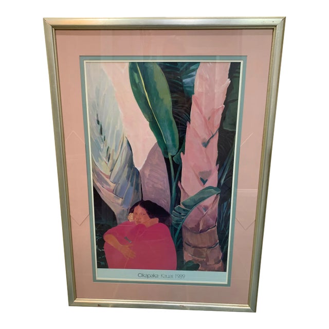 Pegge Hopper Serigraph - Okapaka Kauai 1989 For Sale