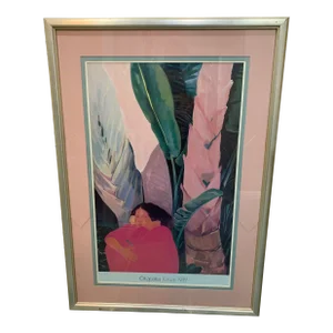 Pegge Hopper Serigraph - Okapaka Kauai 1989