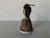 Brown 80's Vintage Sculptural Art Pottery Bell, Signed For Sale - Image 8 of 10