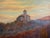 Blue Heinrich Pforr, Two Castles View: River Idyll, Spangenberg Castle, Oil Painting on Canvas For Sale - Image 8 of 12