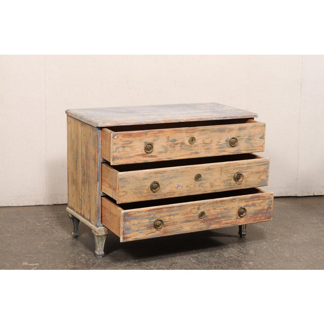 Swedish 19th Century Three-Drawer Chest For Sale - Image 4 of 12