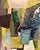 Original Oil Cubist Abstract on Canvas in Antique Frame For Sale - Image 4 of 8