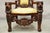 Late 20th Century Renaissance Gothic Style Large Figural Lion Carved Wood Paw Feet Throne Chair For Sale In Philadelphia - Image 6 of 12