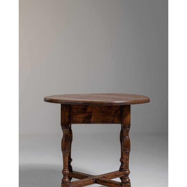 1970s French Chestnut Brown Neo-Renaissance Oak Table in Original Patina For Sale - Image 10 of 15