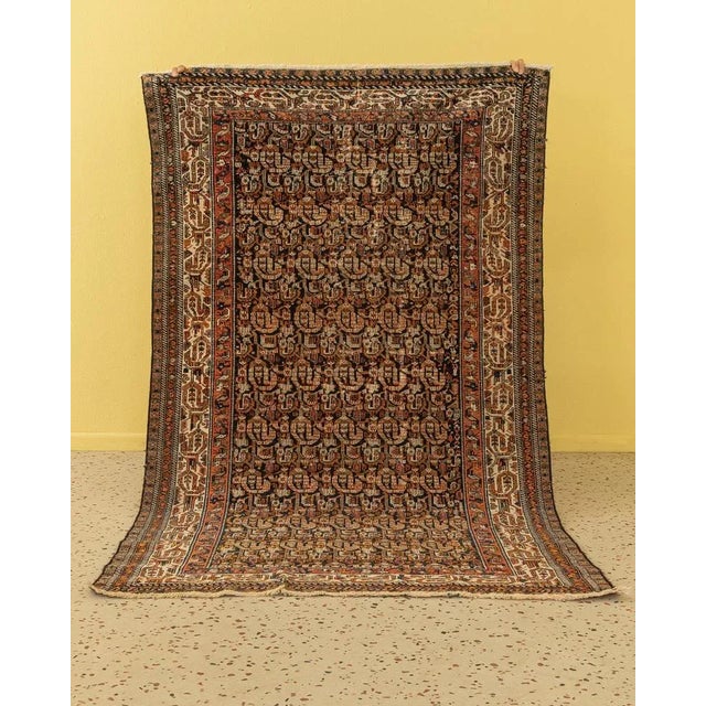 Classic carpet from the 1960s from the city of Moud, a city 300 km south of Mashhad. High quality, patterned pile in...