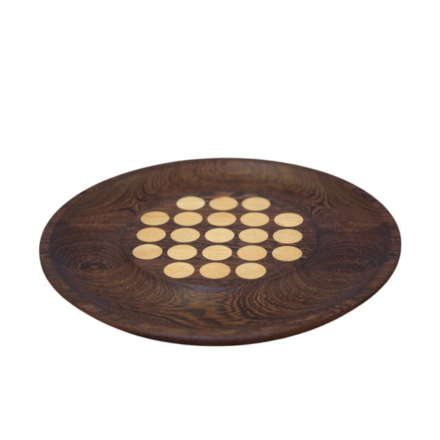 Wood Wenge and Oak Tray by Theodor Skjode Knudsen for Skjøde Skjern, Denmark, 1950s For Sale - Image 7 of 11