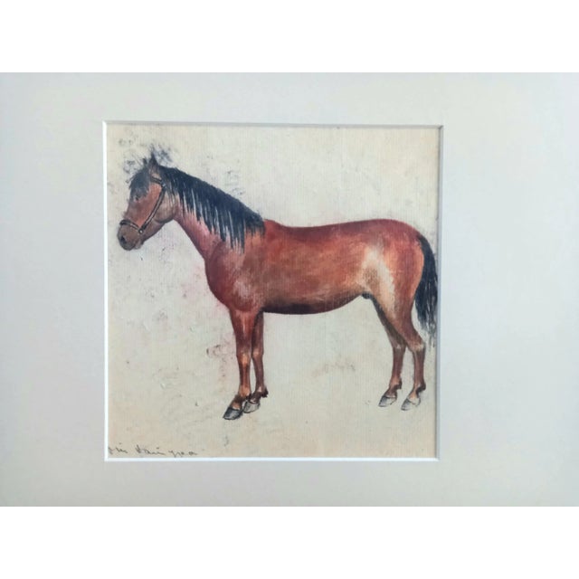 FREE SHIPPING FOR A LIMITED TIME ONLY! Watercolor painting of horse painting. Signed in the bottom left corner, see...