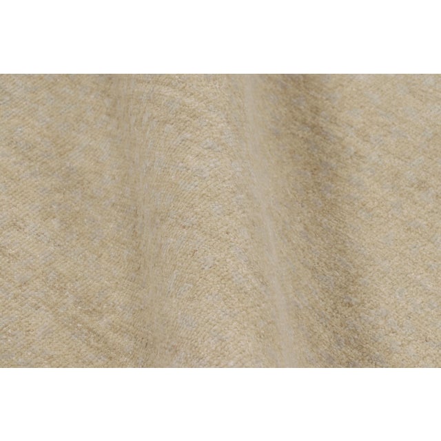 Textile Rug & Kilim’s Oversized Contemporary Textural Solid Rug in Beige Tones For Sale - Image 7 of 8