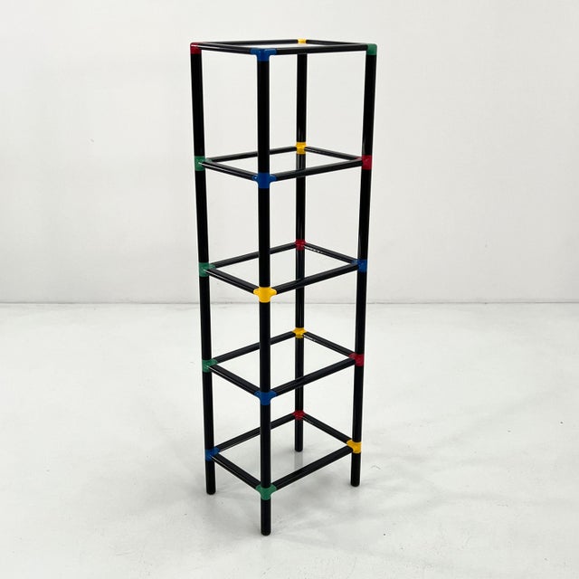 Postmodern Modular Standing Shelf, 1980s For Sale - Image 10 of 10