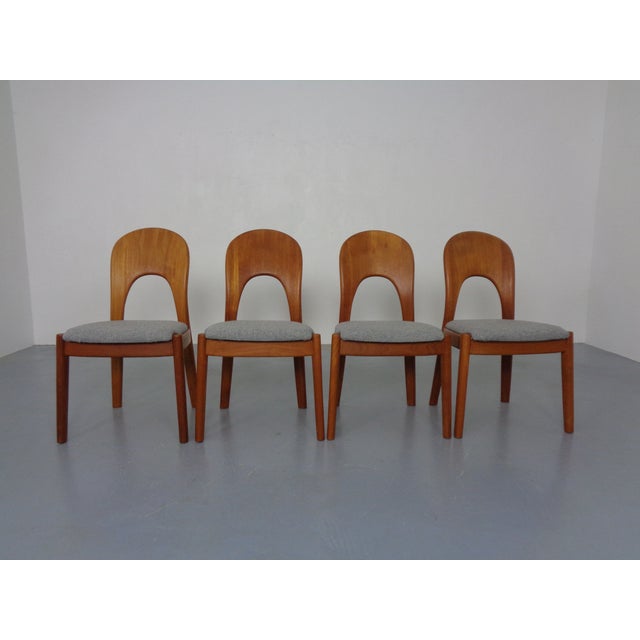 Vintage Morten Dining Chairs in Teak by Niels Koefoed for Hornslet Møbelfabrik, 1970s, Set of 4 For Sale - Image 16 of 16