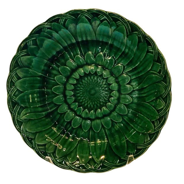 Wedgwood Wedgwood 19th Century Majolica Sunflower Plates - a Pair For Sale - Image 4 of 6