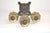 Metal Blackened Brass Candlesticks - A Pair For Sale - Image 7 of 8