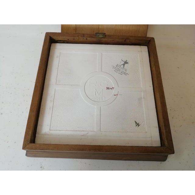 Gio Ponti The Tired Gardener Framed Tile by Gio Ponti for Richard-Ginori San Cristoforo, Italy, 1920s For Sale - Image 4 of 10