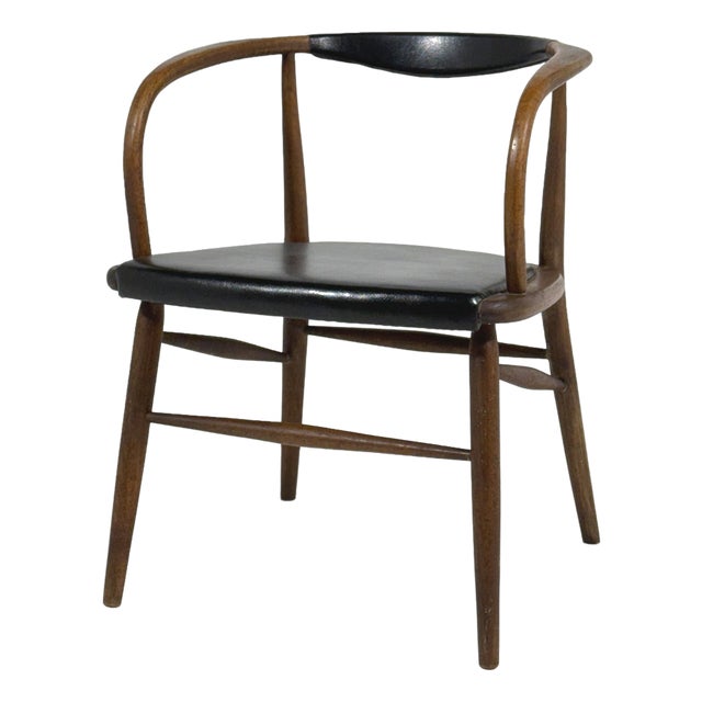 Walnut Mid-Century Modern Armchair by Boling For Sale