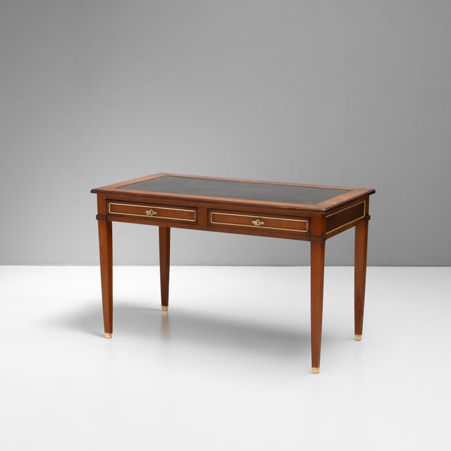 Antique Writing Table in Walnut, 1920s For Sale - Image 10 of 10