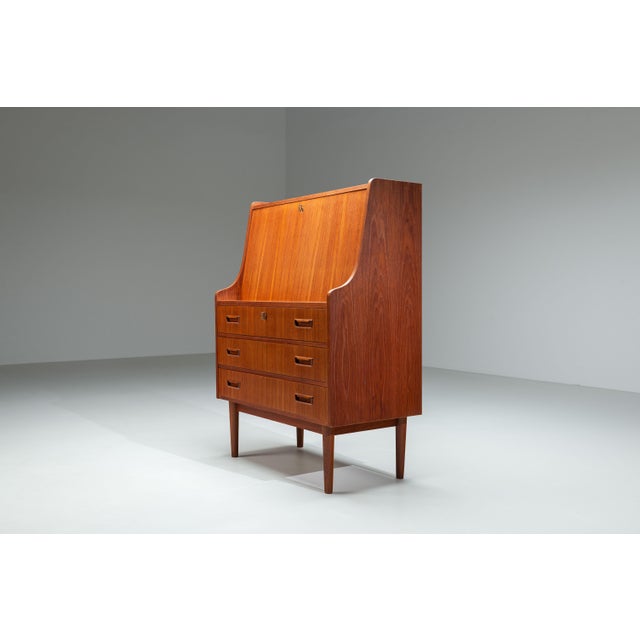 Mid-Century Danish Secretary by Gunnar Nielsen Tibergaard, 1960s For Sale - Image 6 of 18
