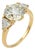 Vintage Gia 3.71 Carat Diamond 18k Yellow Gold Engagement Ring, Size 7.5 For Sale