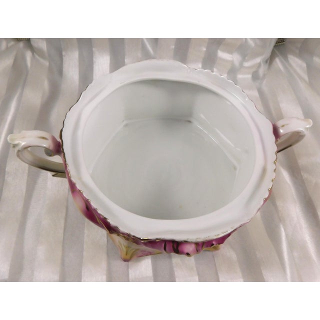 1940s Reinhold Schlegelmilch Pink Footed Covered Biscuit Jar For Sale In San Francisco - Image 6 of 8
