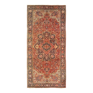 1920s Fine Hand Knotted Persian Antique Serapi For Sale