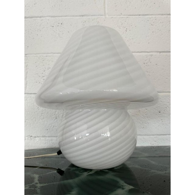 White Murano Glass Mushroom, 1970s For Sale - Image 6 of 6