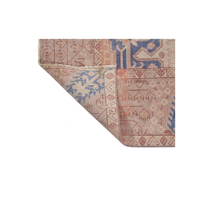 1960s Small Vintage Decorative Oushak Rug - 3`6" X 5`9" For Sale - Image 5 of 6