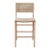Matthew Izzo Home Astrid Cerused Oak Counter Stool With Woven Back and Rush Seat For Sale