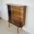 Vintage Art Deco Style Walnut Veneer Display Cabinet with Glass Slats, 1950s For Sale - Image 4 of 15