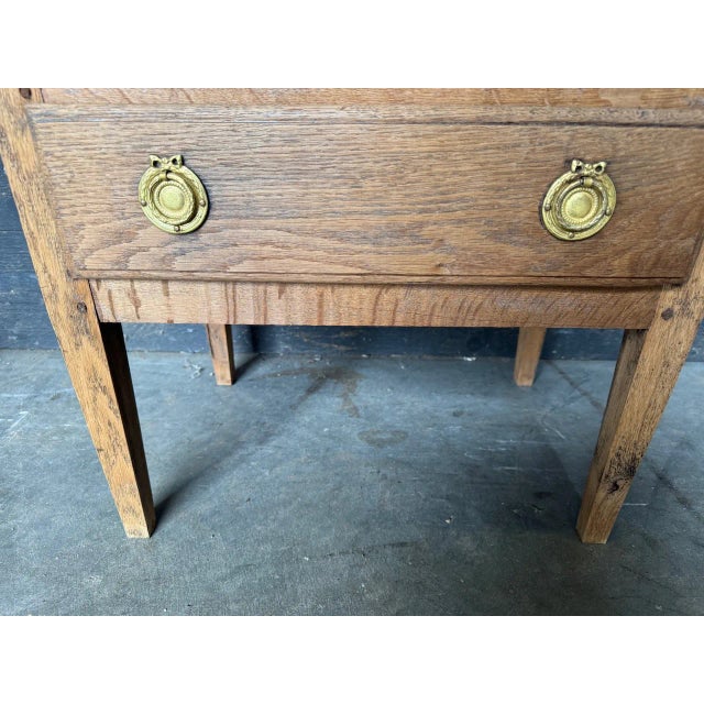 Small Antique French Oak Chest of Drawers, 1830s For Sale - Image 3 of 12