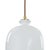 Regina Andrew Bianca Ceramic Pendant in Gloss White and Gold For Sale - Image 4 of 6
